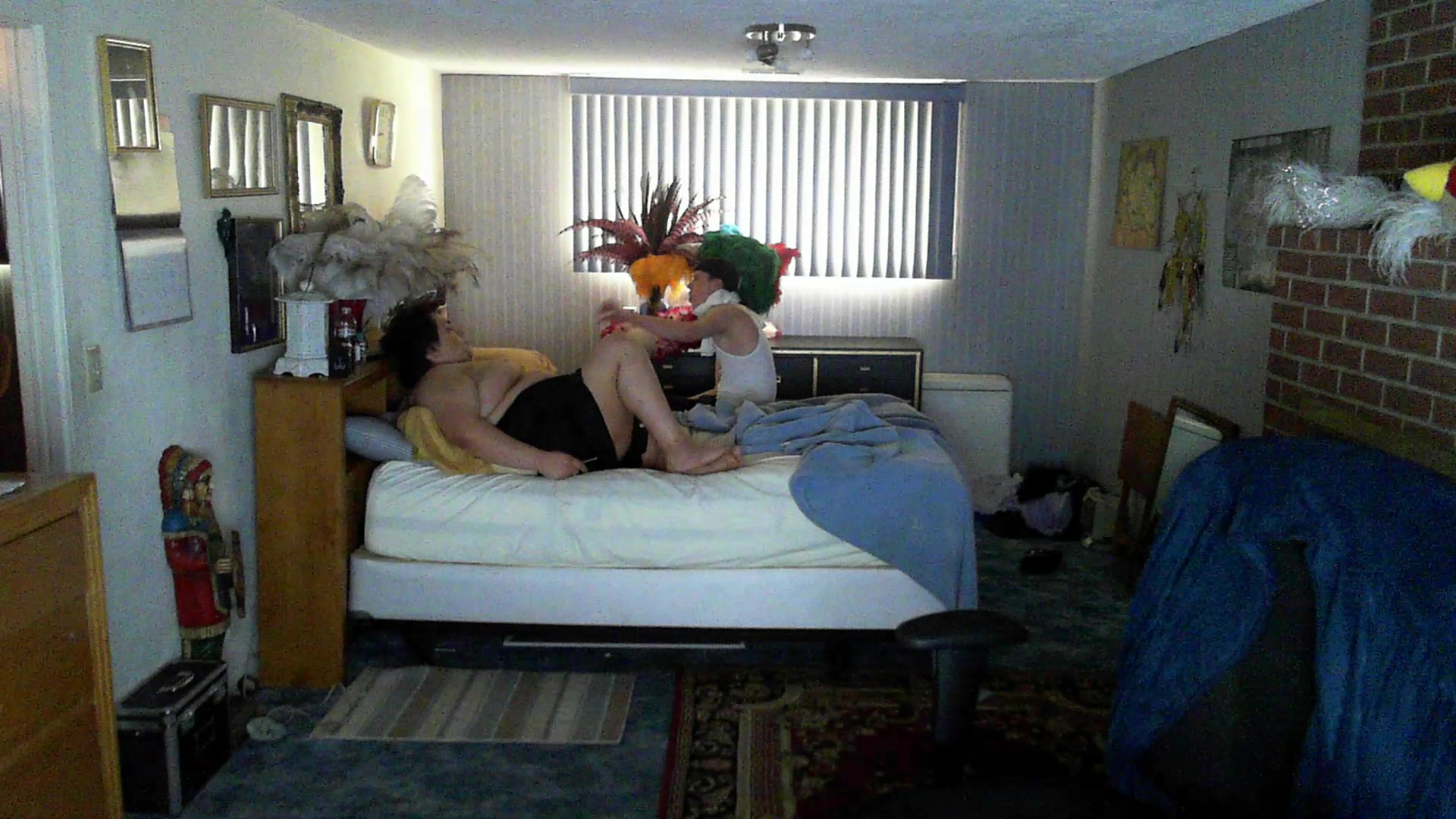 JJ getting his face sat on by Cameron
