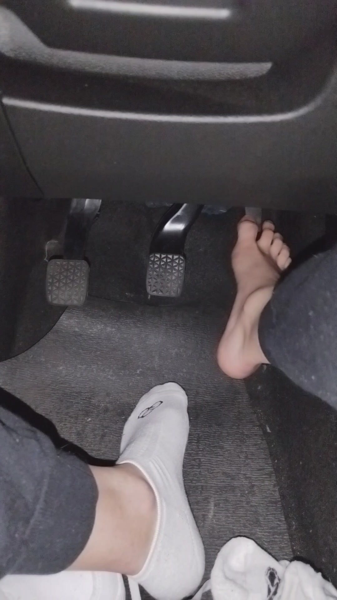 Pumping the gas barefoot