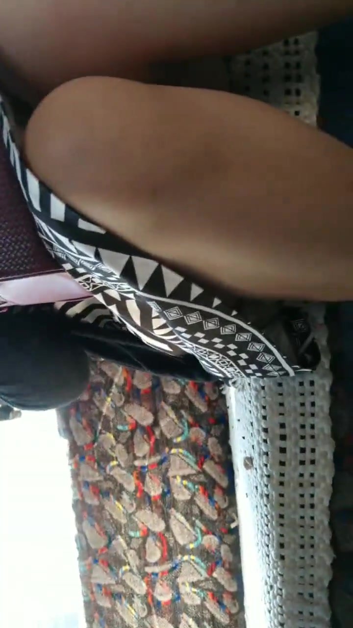 Voyeur upskirts sexy ass on public bus