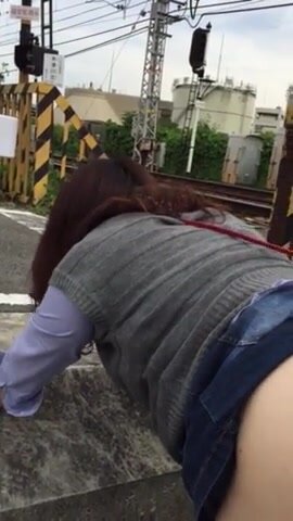 Japanese slave wife fucking outdoor
