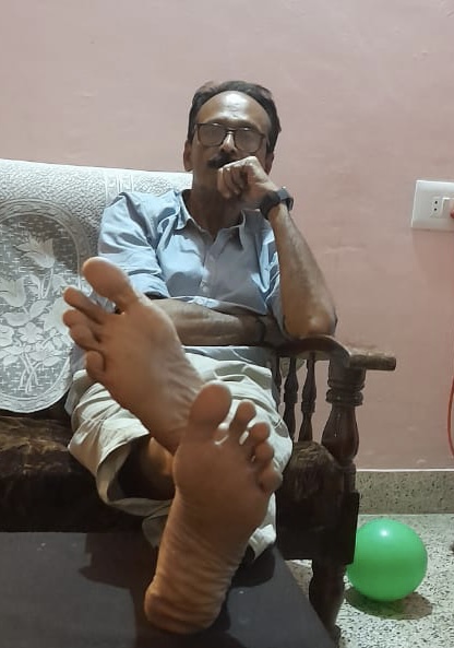 69 year old Indian grandpa feet