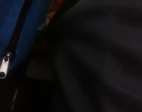 Rubbing on cock on Subway