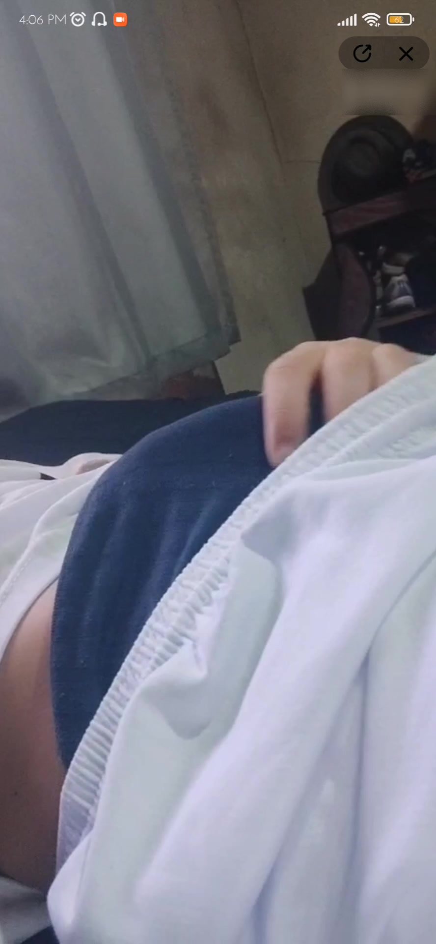 Boner in live (no nudity)