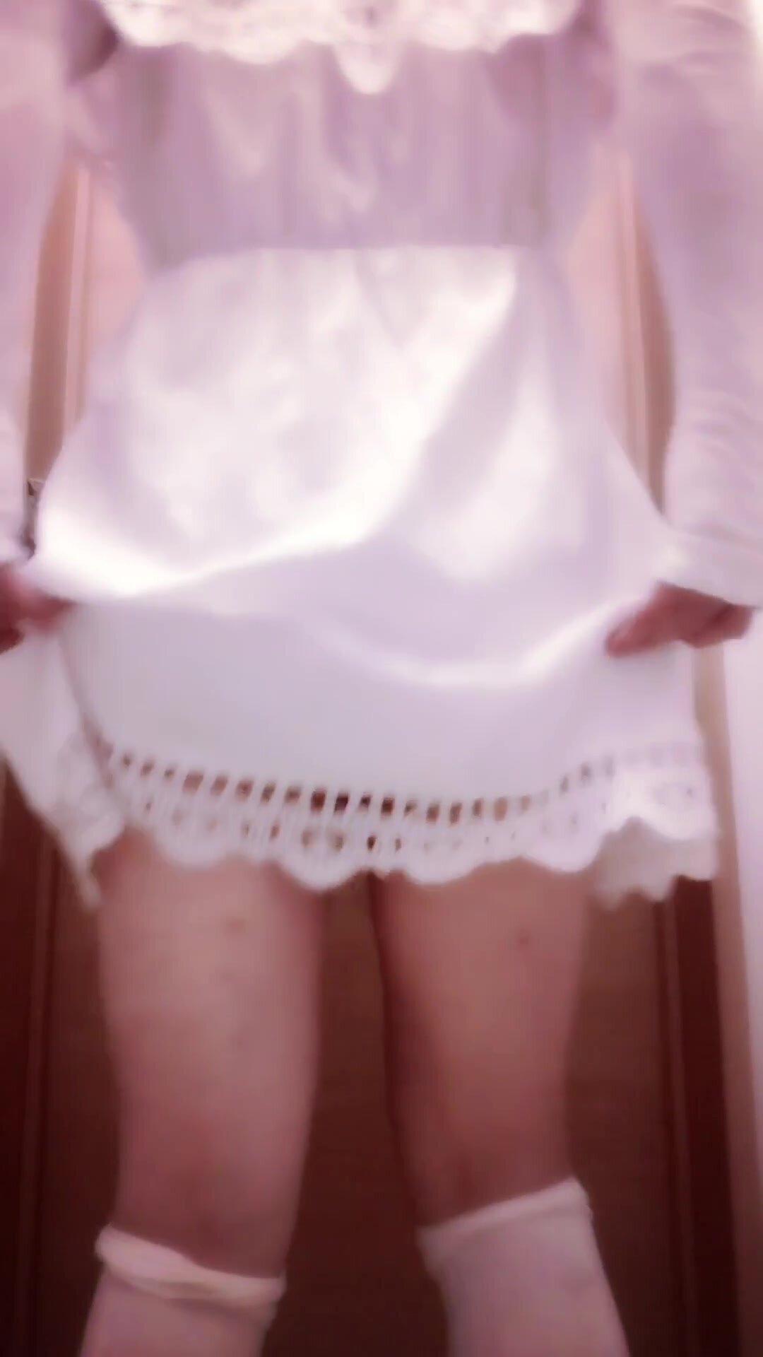 Japanese CD scat in a white dress