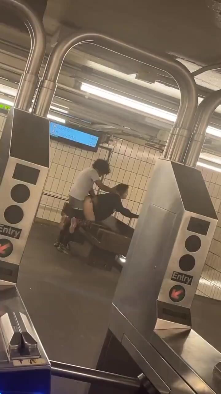 Caught fucking in NYC train station