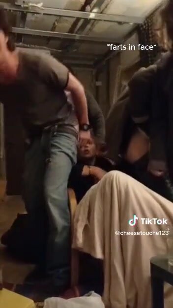 Fart in face