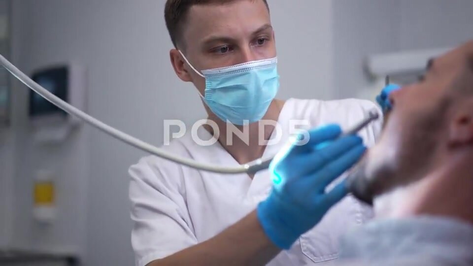 dentist drilling teeth