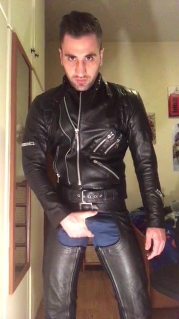 guy in leather