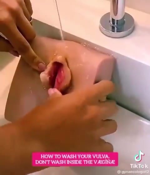 Tictok shows how to wash a vagina