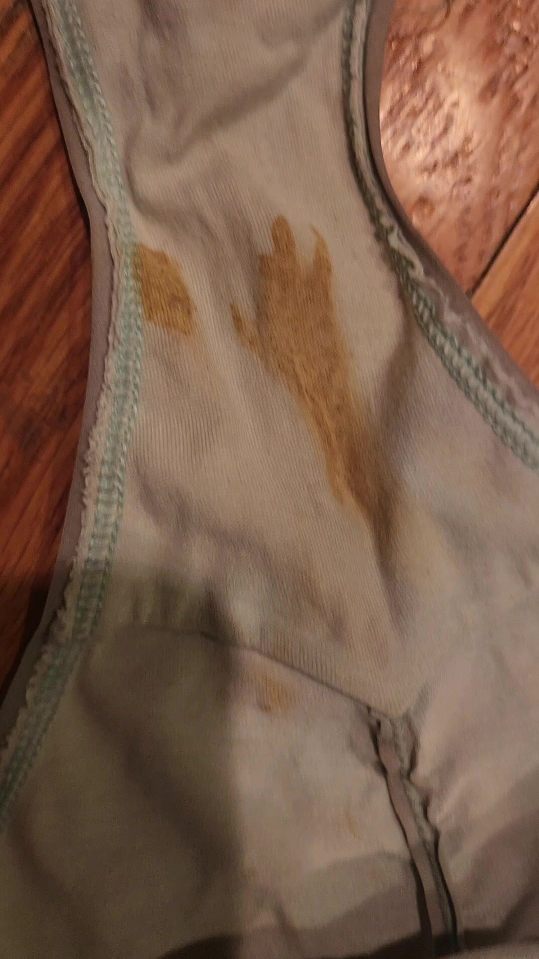 Wife's dirty panty after work