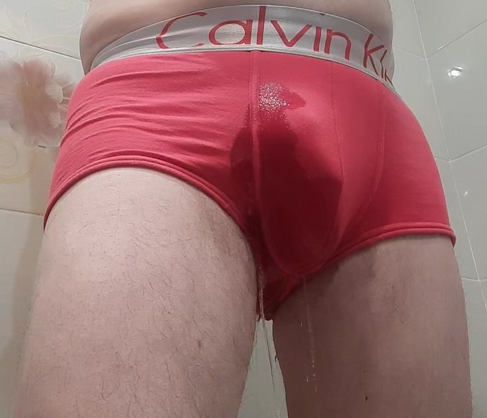 Pee in my red boxers