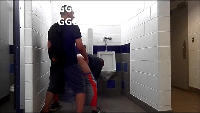 cruising for cock in a park restroom ends in a fuck