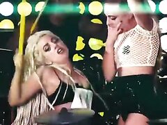 Girl Puking on Lady Gaga ' s chest