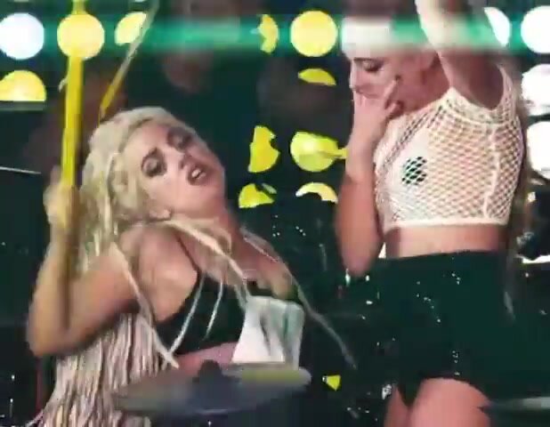 Girl Puking on Lady Gaga ' s chest
