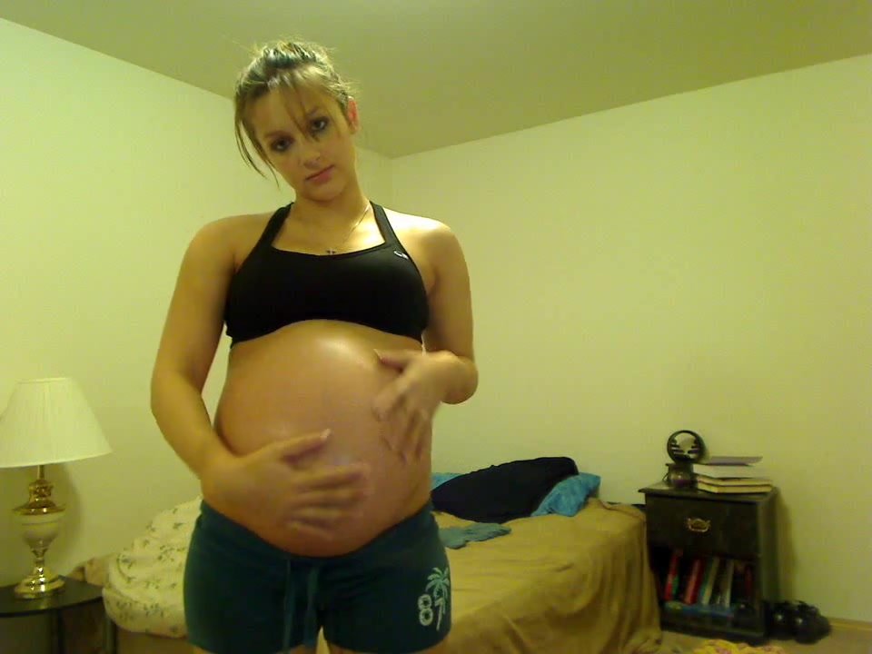 pregnant belly show - video 2
