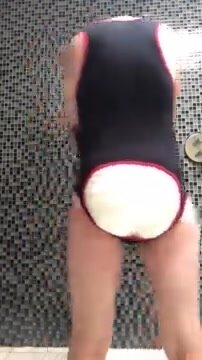 Guy Messing in diaper
