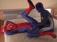 Tied Spiderman Humped by Evil Minion