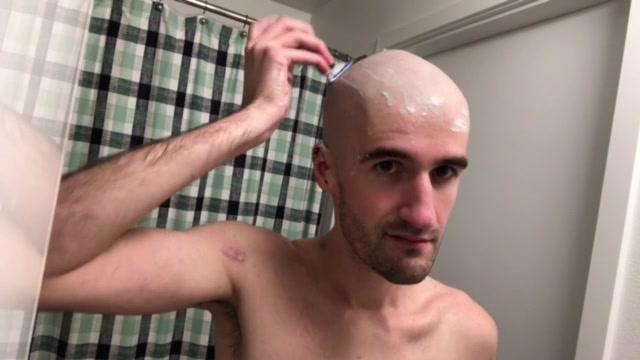 perfectly shaved head