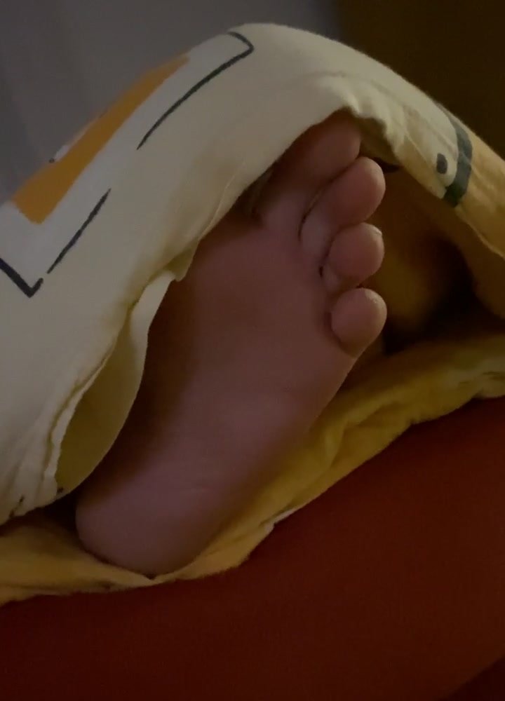 Daddy’s snoring feet