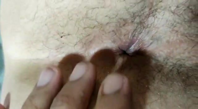 Shitty asshole spreding close up 2