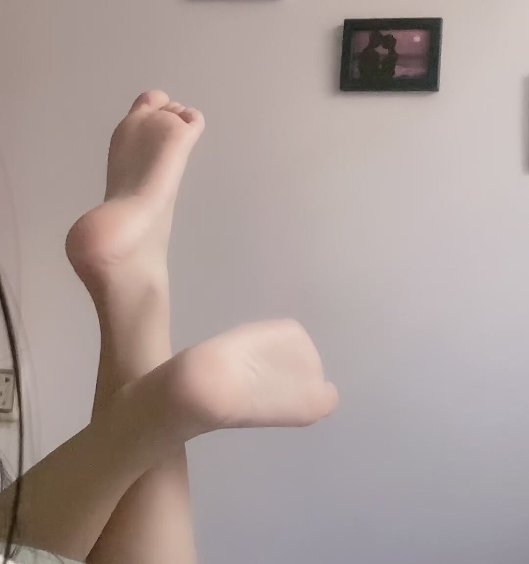 Asian girl's cute feet