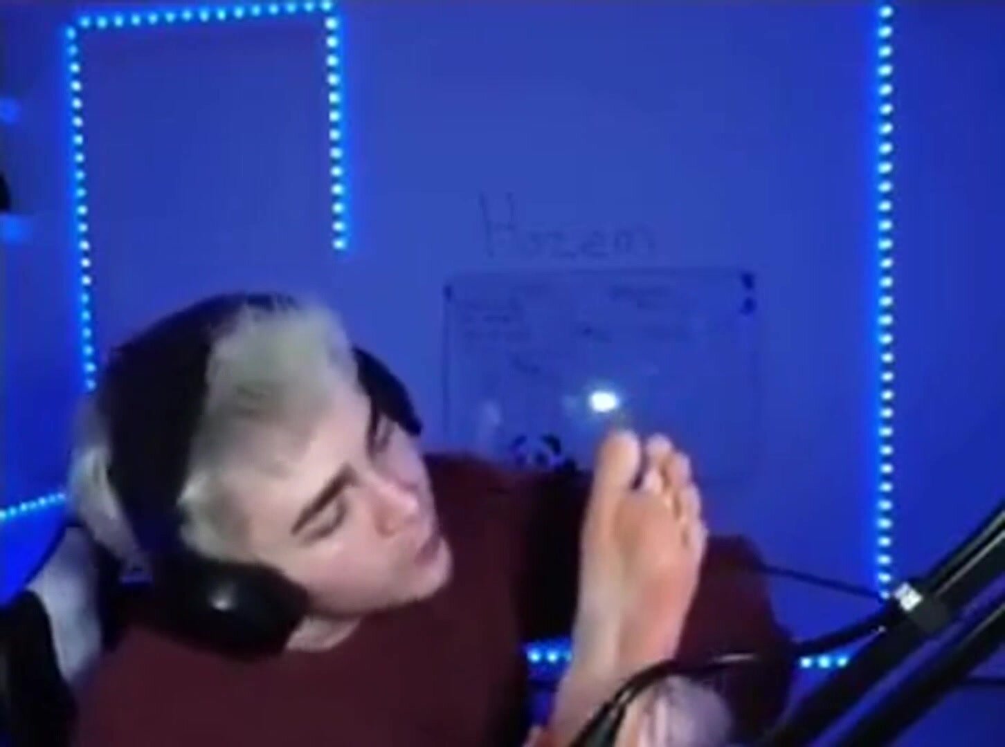 Streamer Licks His Foot