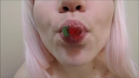 Girl Swallow Gummy - video 11