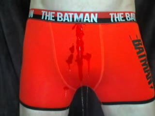 Piss Batman boxers.