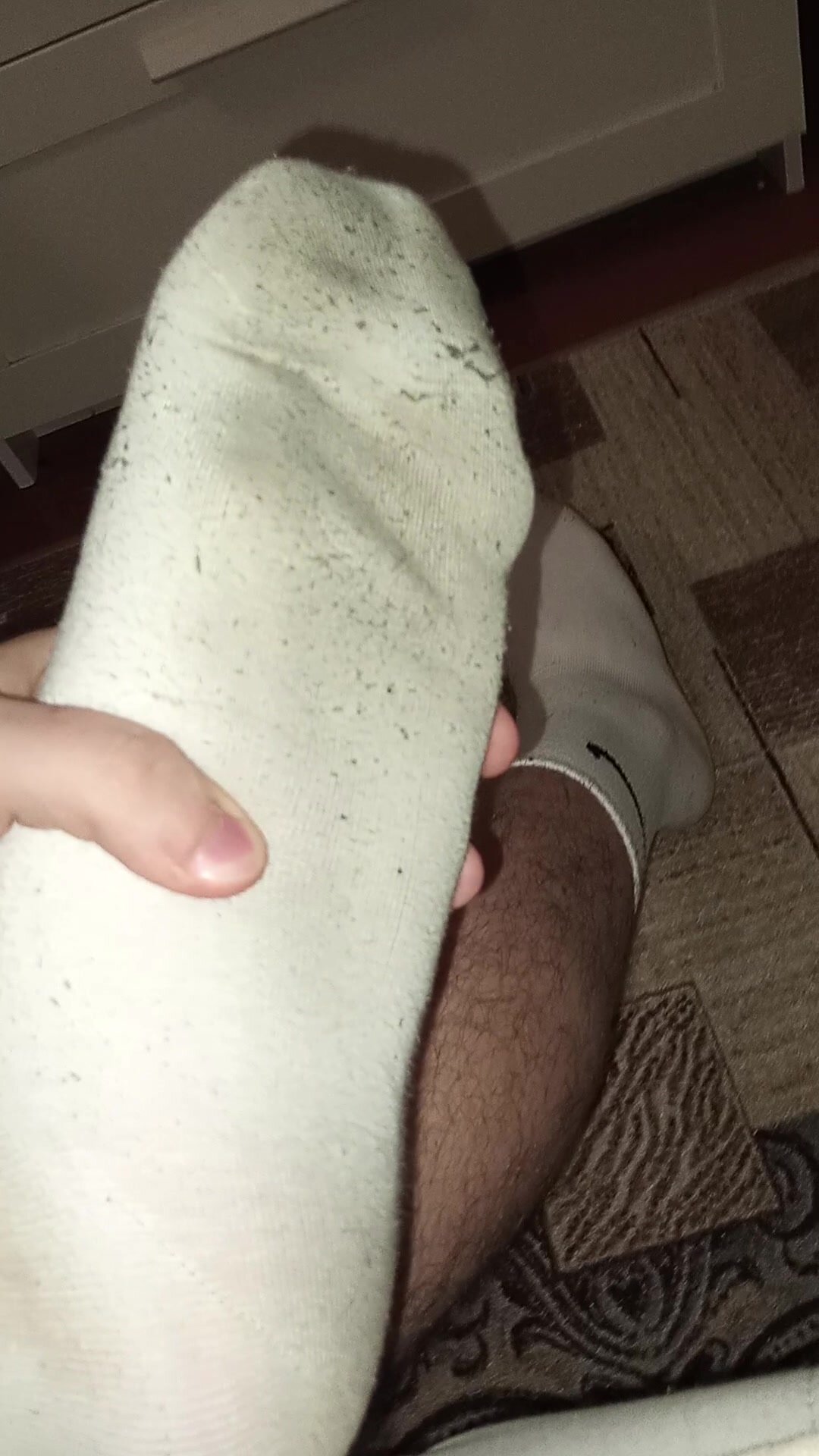 my stinky white socks