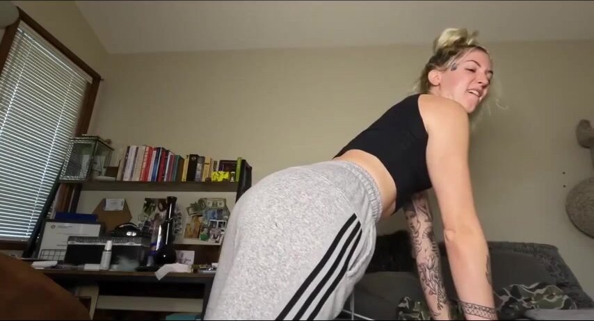 Blonde Releasing Some Stinky Farts