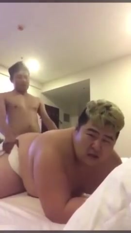 Boy fuck fat asian chub in the ass