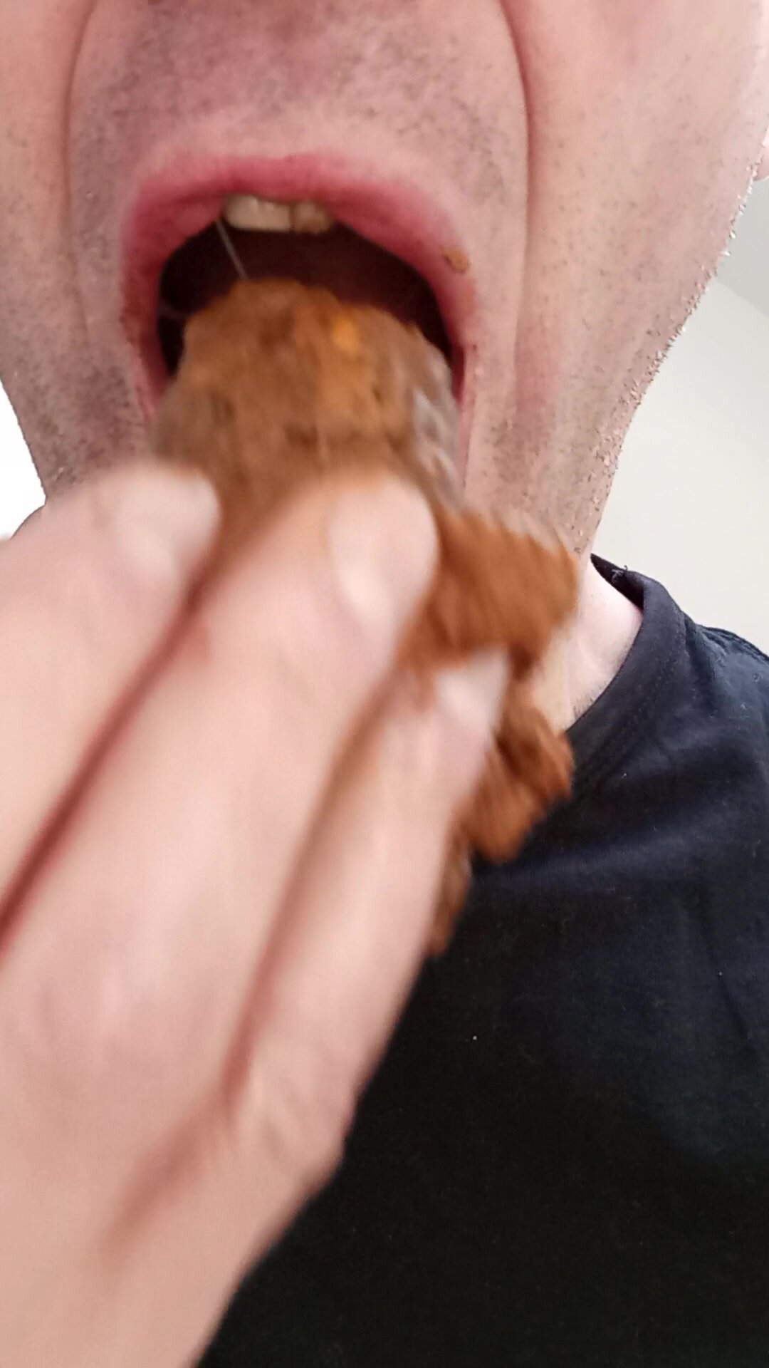 Eating a shit