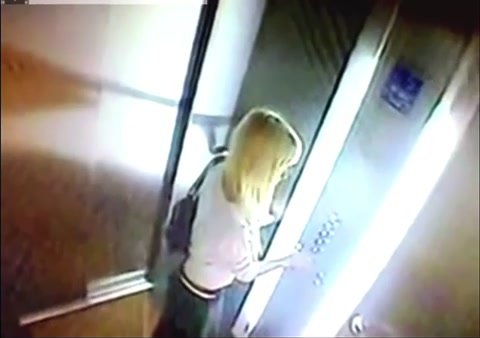 Woman poo in elevator