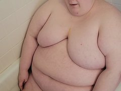 Fat slut trying to puke