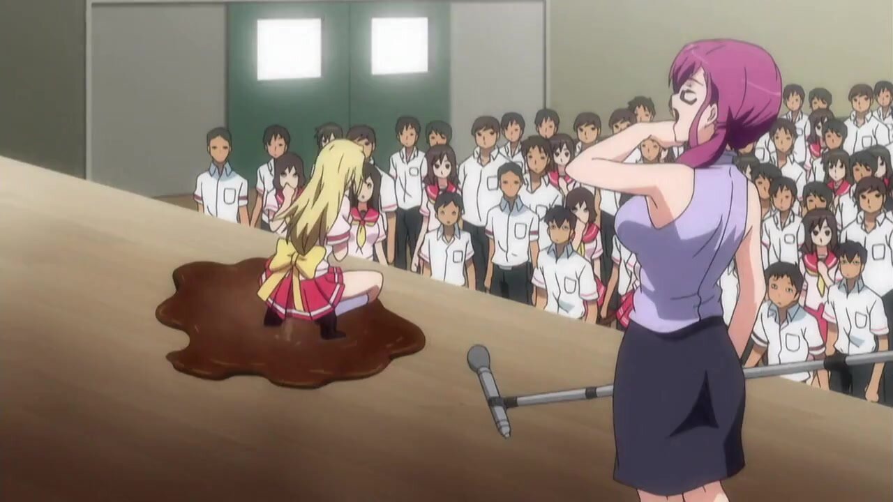 Anime girl poop alot enema
