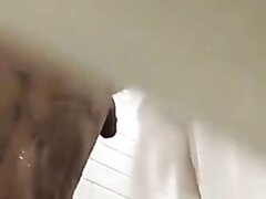Horny trucker showering likes to be watched