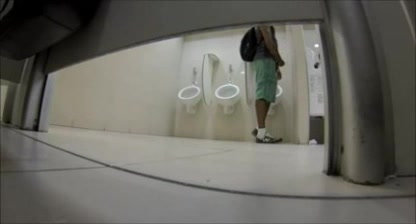 Caught in public bathroom