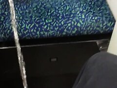 Train seat piss - video 2