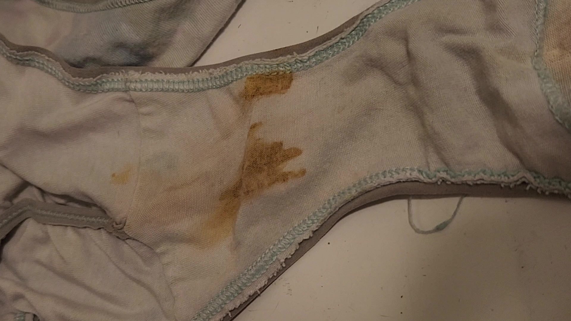 Wife's dirty panty after working all day