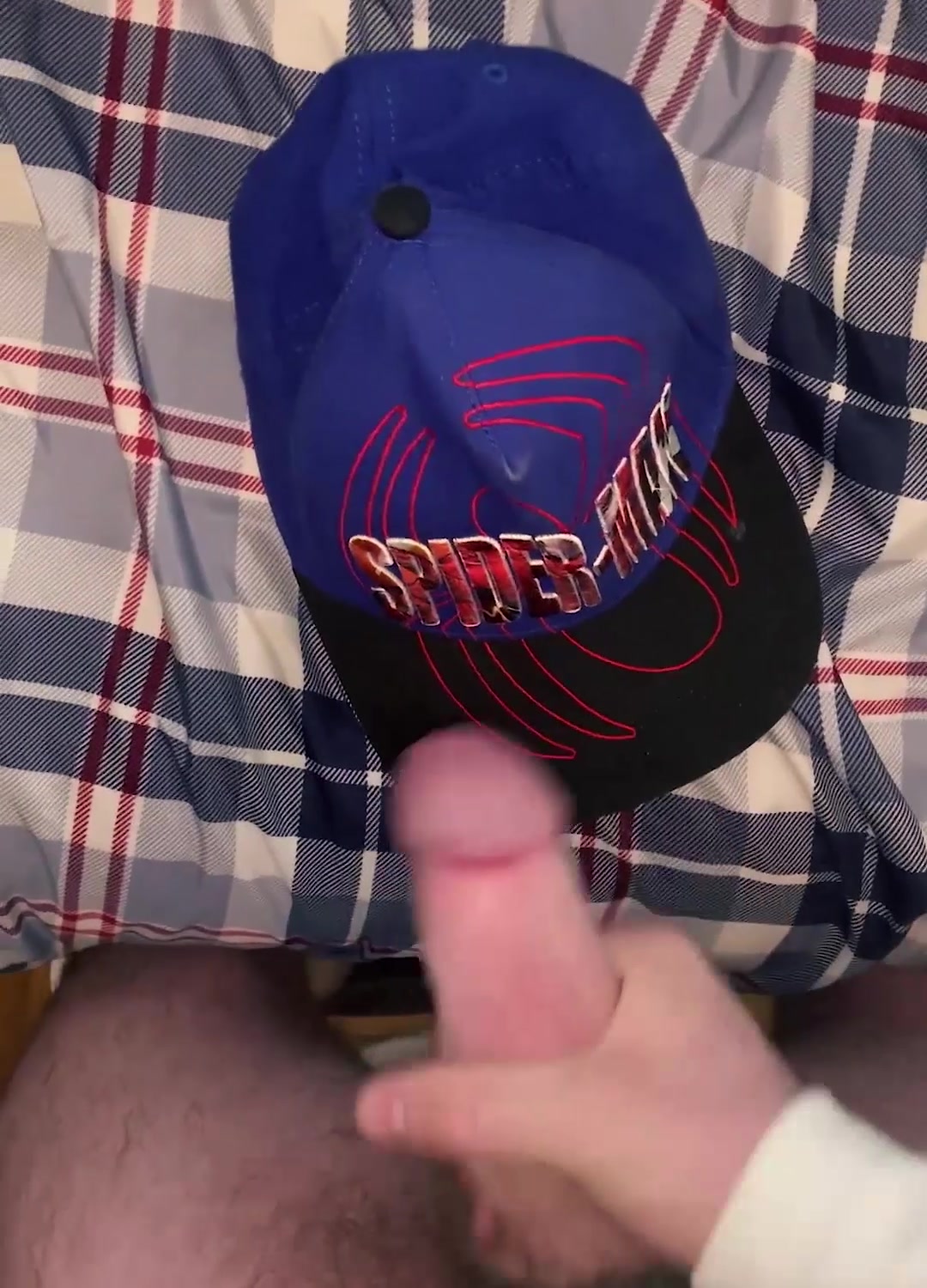Cum on my Marvel Spider-Man Cap
