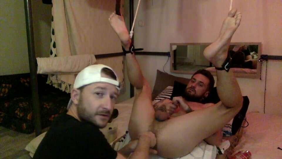 handsome guy fingered and fisted