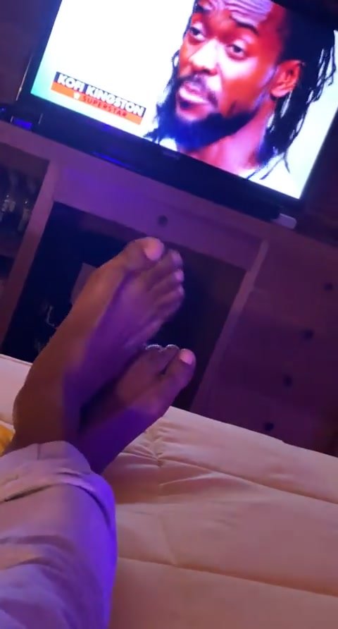 Black male feet - video 14