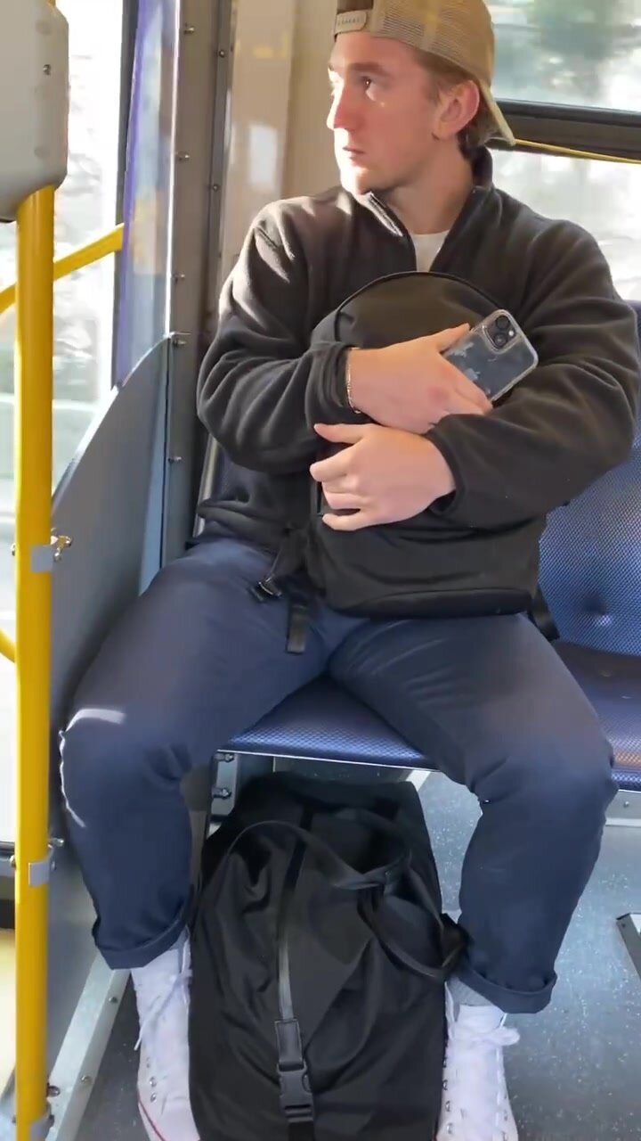 Cute guy unintentionally showing off his thick thighs