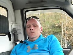 Daddy Jerks and Cums in His Car