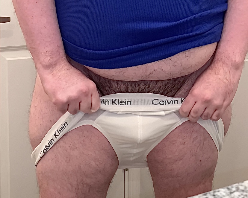 beta white boy jerks tiny penis and cums tighty whities