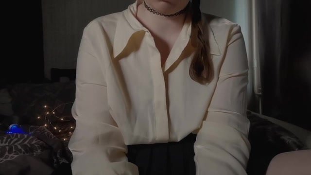 Girl shows awesome tits through blouse