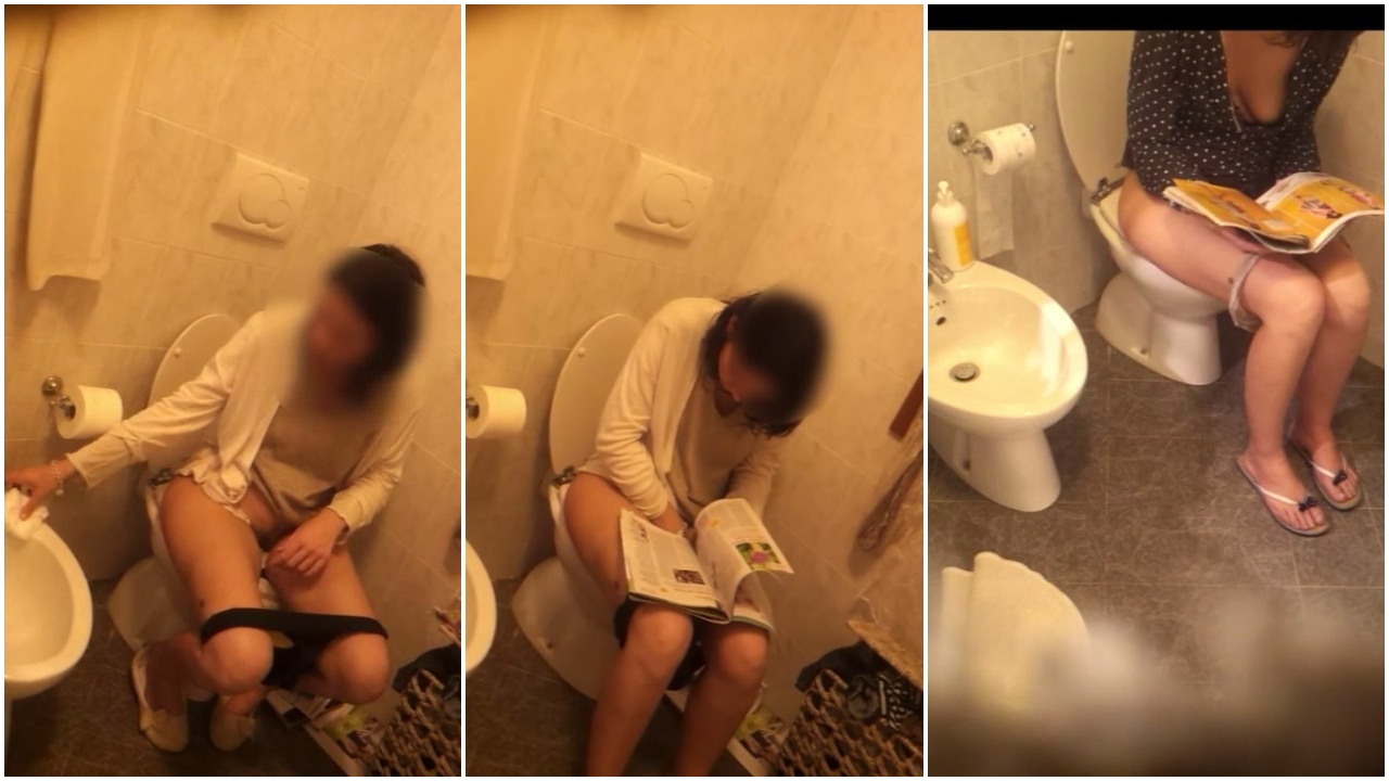 ARCHIVE: Italian Lady Reading on the Toilet
