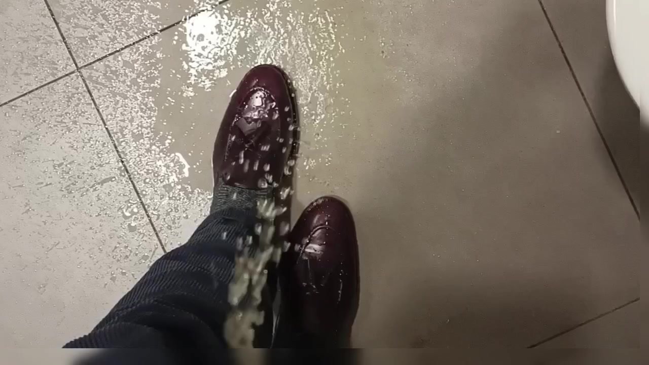 Pissed tassels in a public restroom