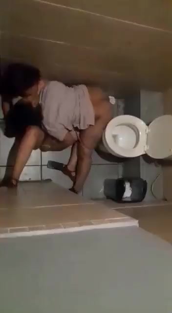 girls fucking in the public toilet