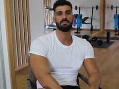 Portuguese Bodybuilder Showing Off